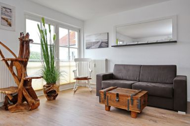 Haus Olymp - 1- Zimmerwohnung für bis zu 3 Personen und Hund, Saisonstrandkorb