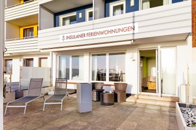 Insulaner Ferienwohnungen - Wohnung zur Seeseite mit Terrasse