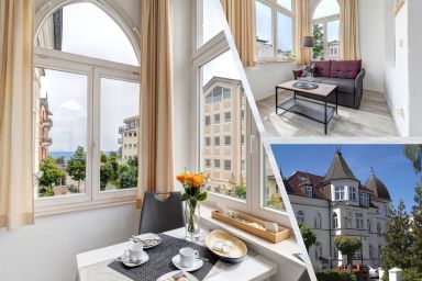 Ahlbeck, Schloss Hohenzollern - WG 20 - OG 1 - WG 20 - Fewo mit Seeblick -  OG 1