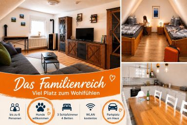 Ferienwohnungen Plaggenburg - FeWo Plaggenburg: Das Familienreich 140m² wohlfühlen