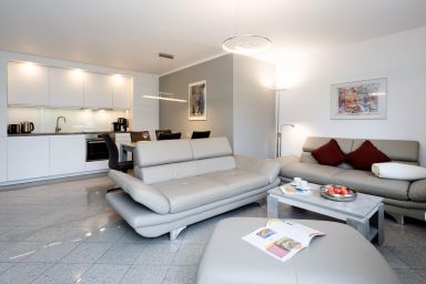 Albatros EG - Modernes 3-Zimmer App. für 3-4 Pers. mit Terrasse, Garten, PKW-Stellplatz, WLAN.