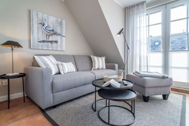 Strandpirat - Stilvolle Ferienwohnung für bis zu 4 Personen mit Balkon.