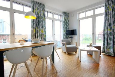 Ferienvillen Anna Düne - Tolles Ferienapartment mit großem, sonnigen Südbalkon - nur 100 m zum Strand!