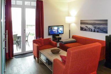 Resort Deichgraf - Strandnahe, schöne Wohnung mit Sauna und Balkon mit Blick Richtung Überseehafen