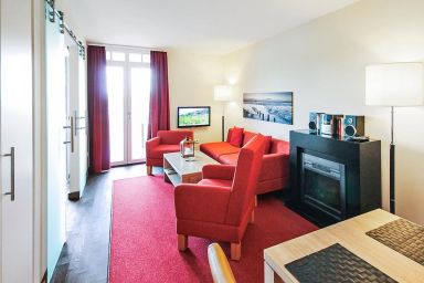 Resort Deichgraf - Tolle, ruhige Ferienwohnung in Strandnähe mit Sauna und Balkon mit Deichblick