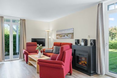 Resort Deichgraf - Strandnahe, schöne Wohnung mit Sauna, Terrasse mit Strandkorb und Landblick