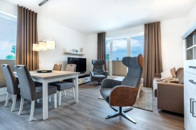 Aparthotel Ostseeallee - Stilvolles, strandnahes Familienapartment für 6 Personen mit toller Dachterrasse