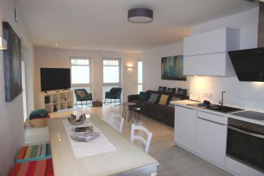 Glücksinsel Norddeich - 75qm Ferienwohnung für bis zu 4 Personen mit Garten und Spielplatz in Norddeich!