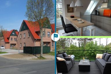 Haus Paul 10 - Modernes Urlaubsdomizil Haus Paul 10 mit Balkon und Blick ins Grüne in Wyk auf Föhr