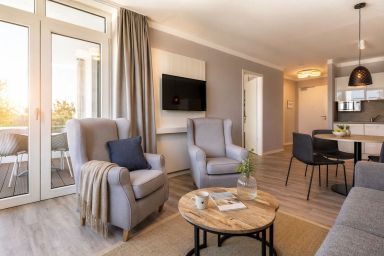 Godewindpark Travemünde - Apartment 1.13 – Stilvolles Feriendomizil mit Balkon, Meerblick und Wellness
