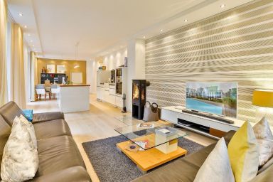 Appartement in Binz mit gemeinschaftlichem Pool, Terrasse und Garten